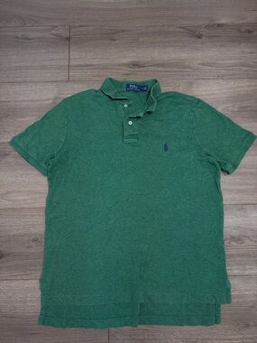 Ralph Lauren Green Short-Sleeve Polo with Navy Pony